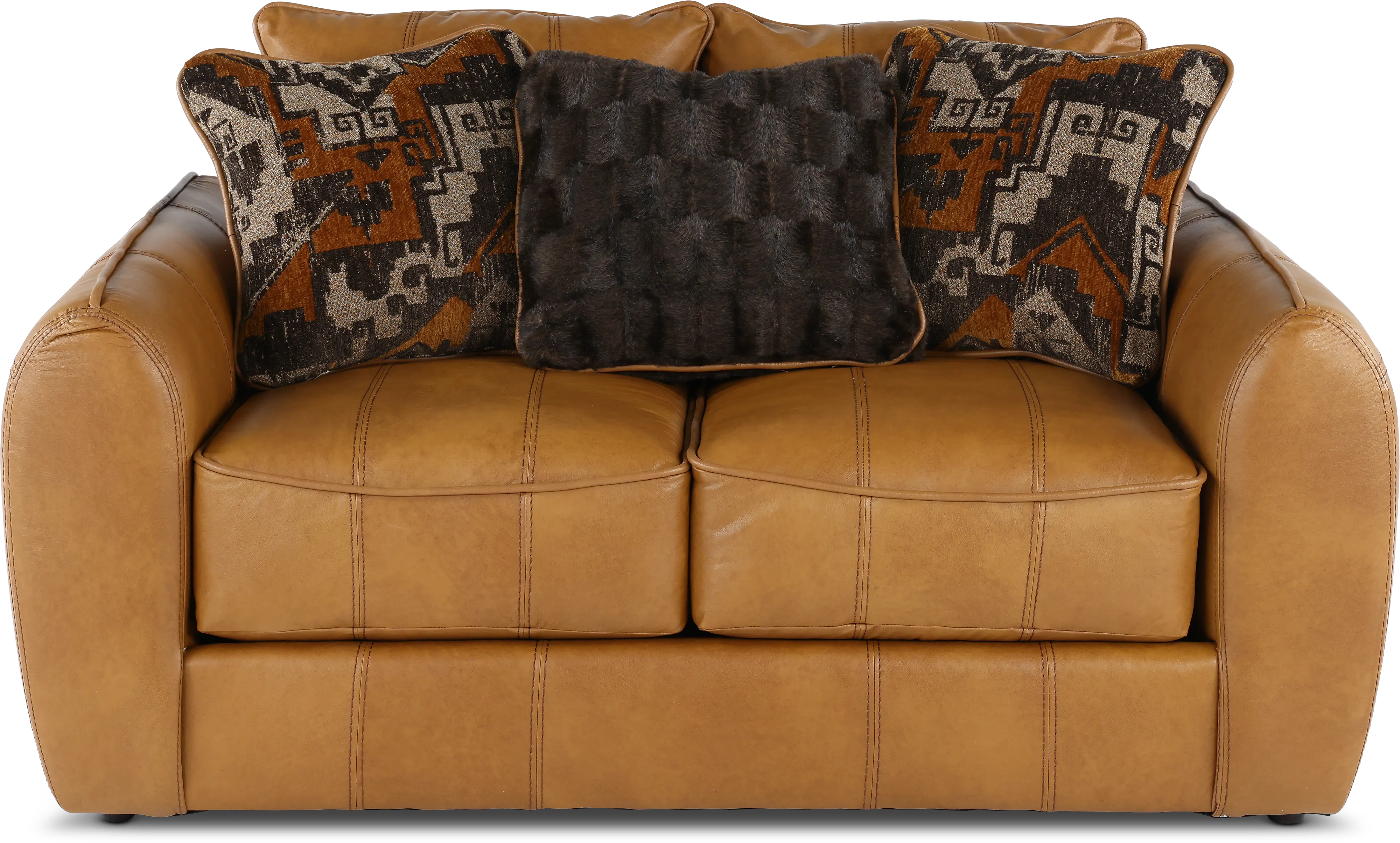 2406-02/1273-16/3073-16 Corvara Tan Leather Loveseat-2