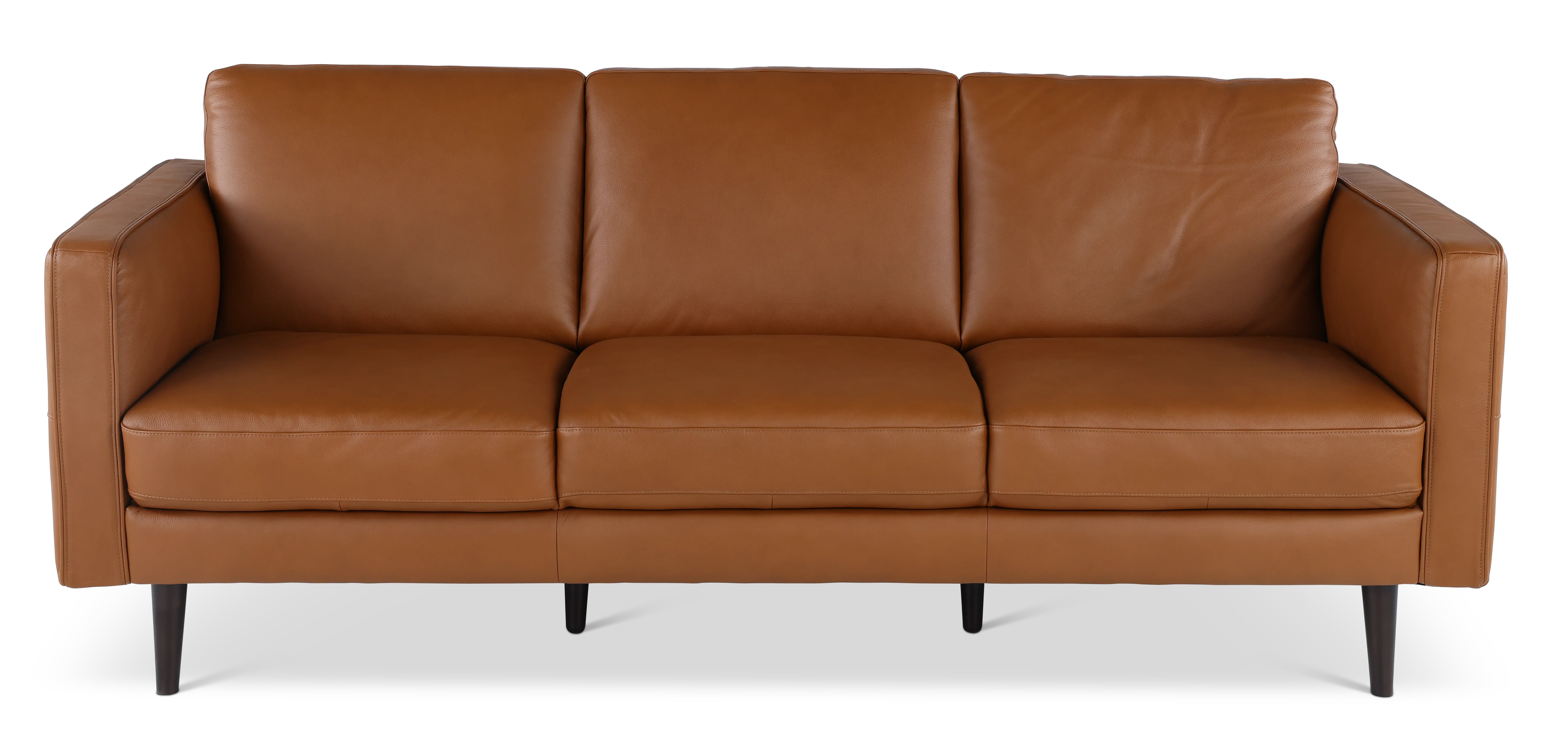 C092-064/AOD7 Destrezza Brown Leather Sofa-1