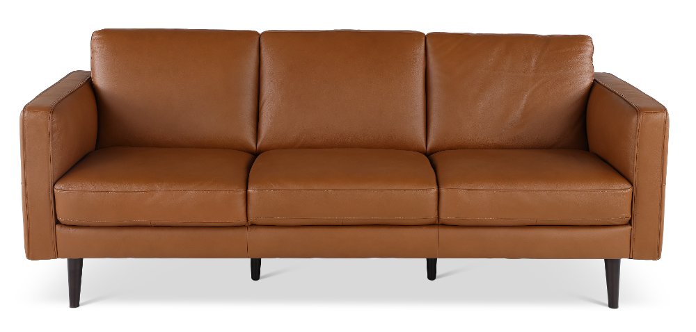 Destrezza Brown Leather Sofa