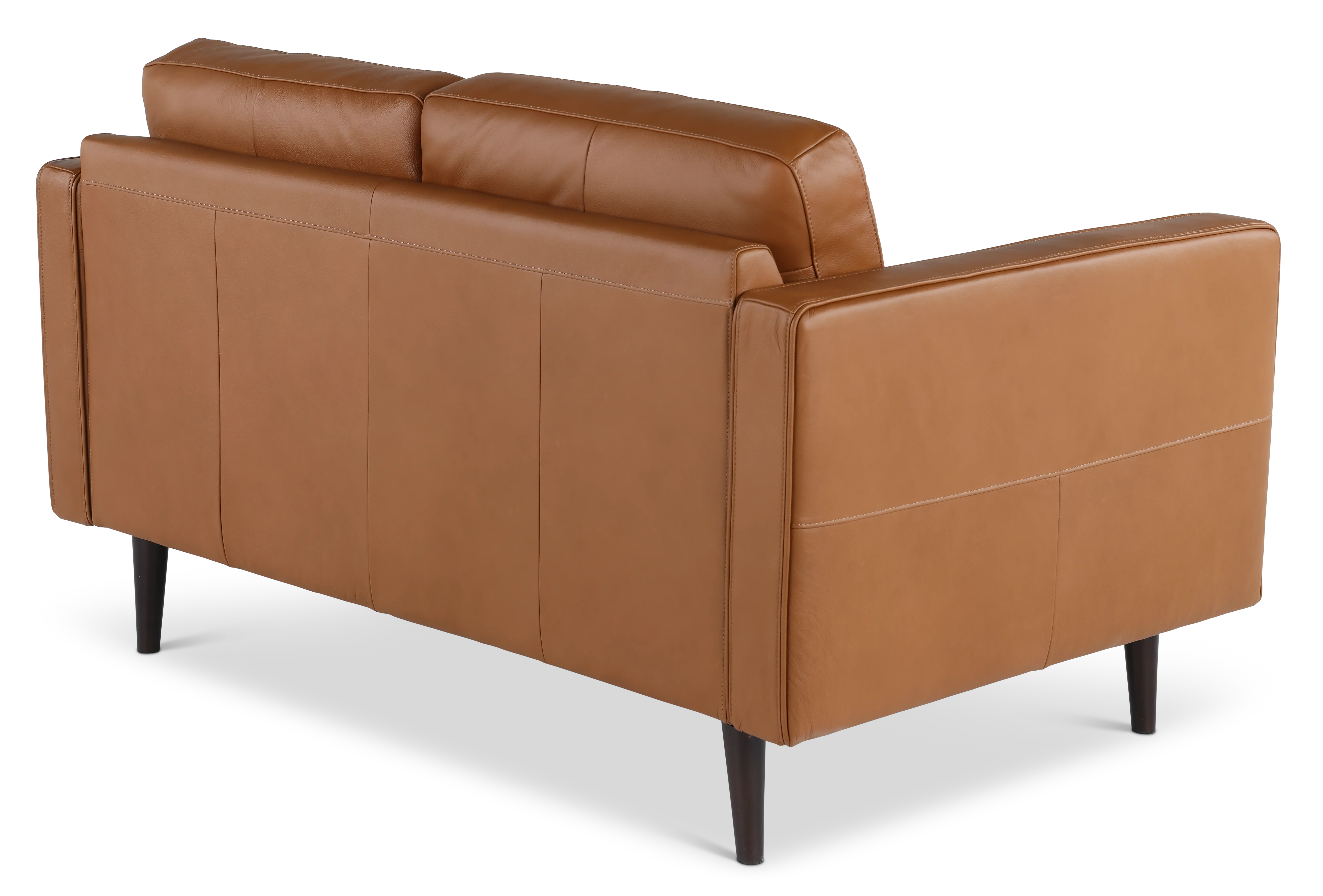 C092-005/A0D7 Destrezza Brown Leather Loveseat-6