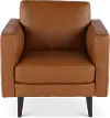 C092-003/AOD7 Destrezza Brown Leather Accent Chair
