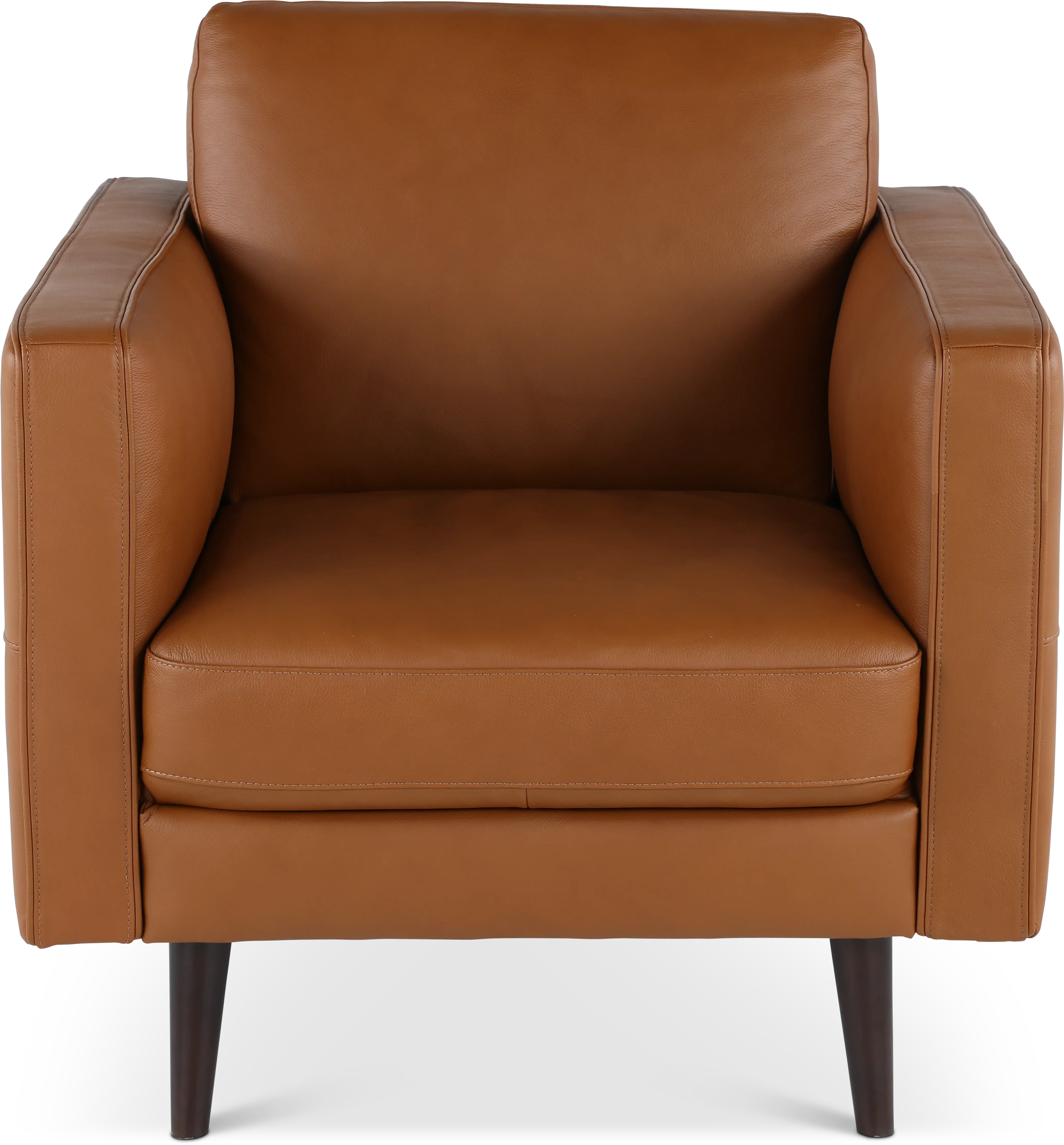 C092-003/AOD7 Destrezza Brown Leather Chair-1