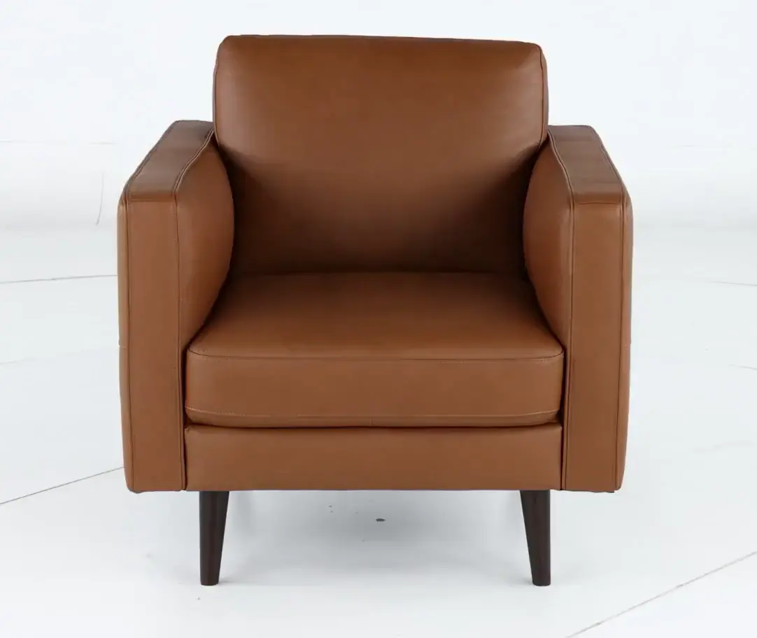 C092-003/AOD7 Destrezza Brown Leather Chair-5