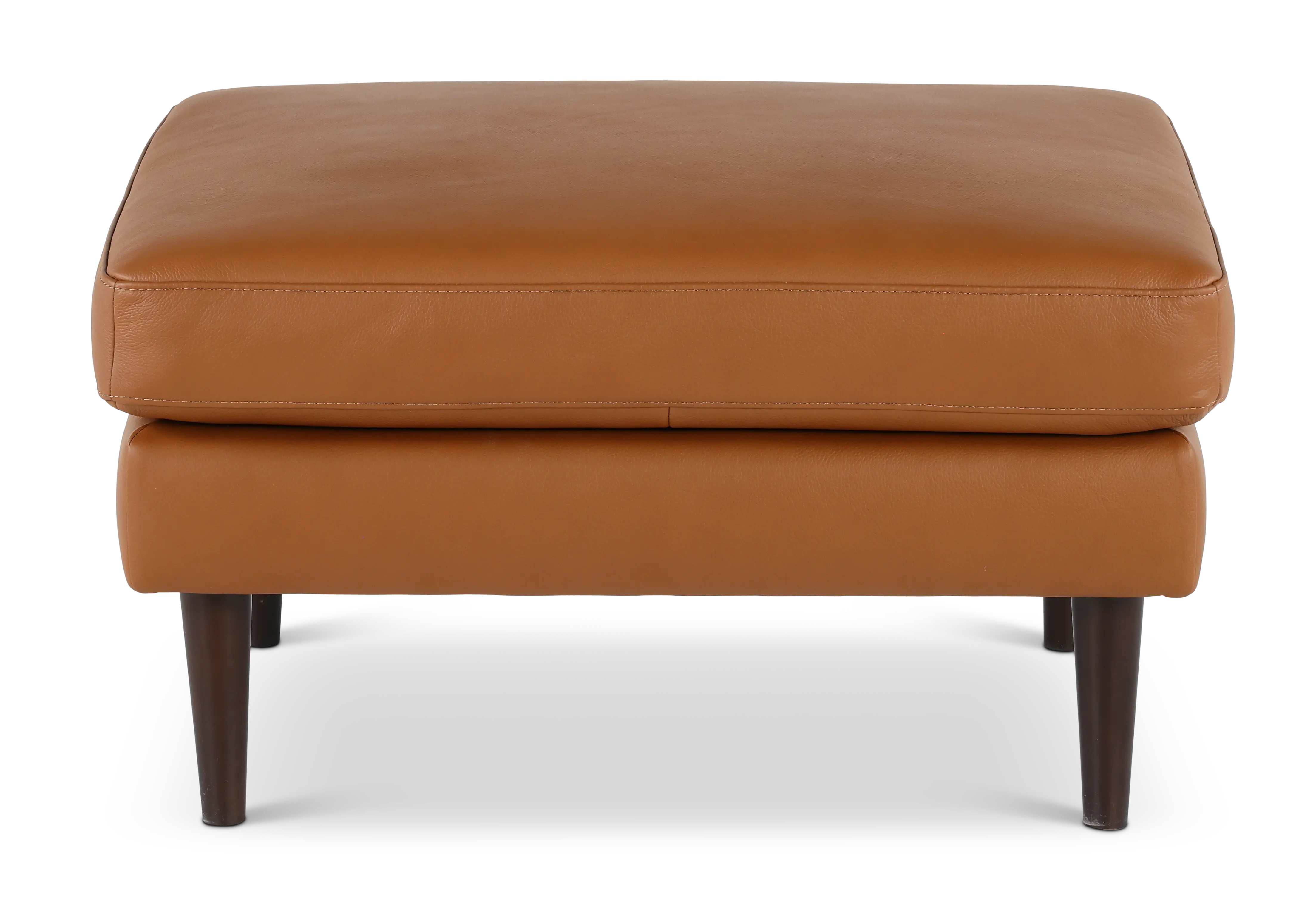 C092-010/AOD7 Destrezza Brown Leather Ottoman-1
