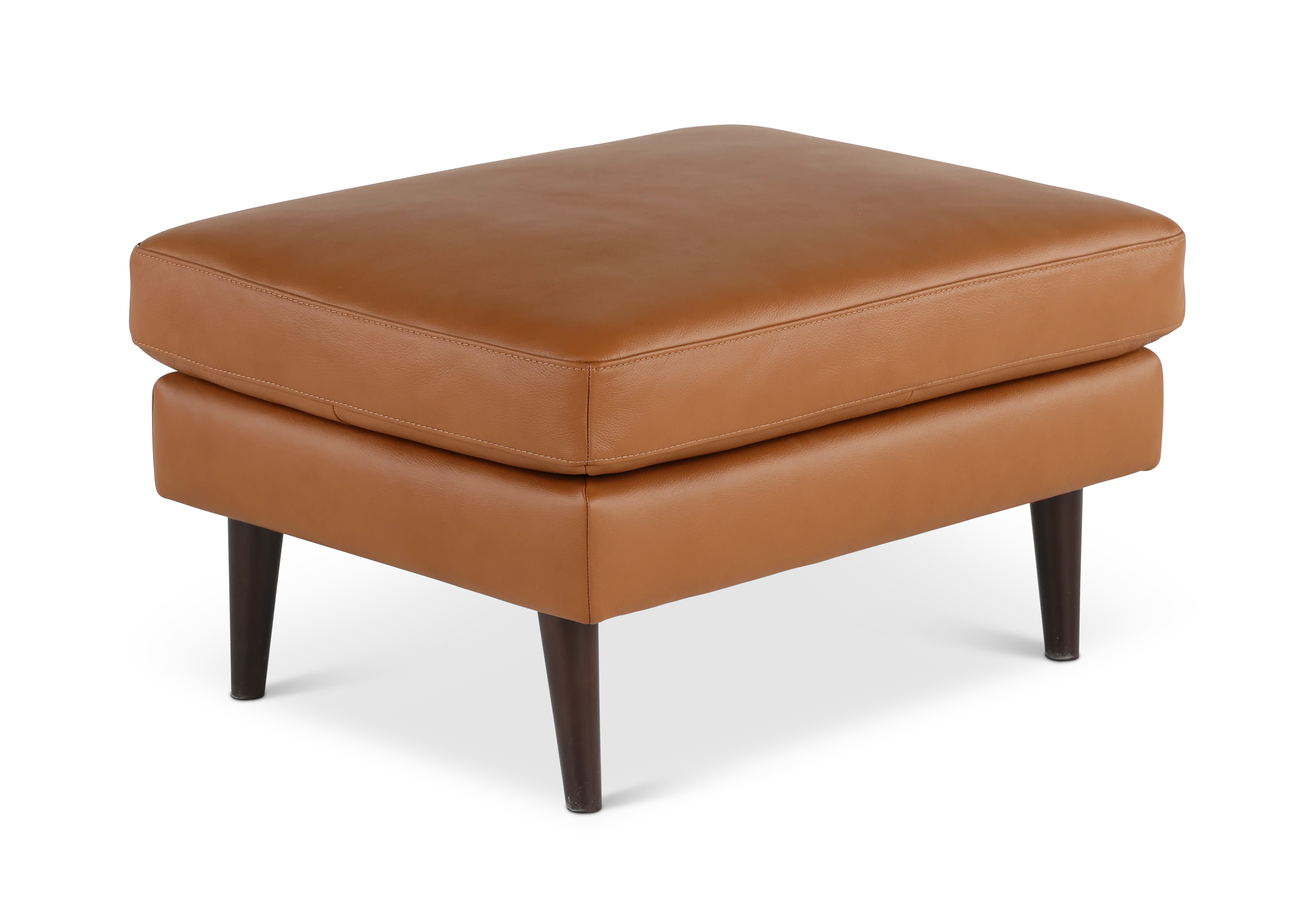 C092-010/AOD7 Destrezza Brown Leather Ottoman-4