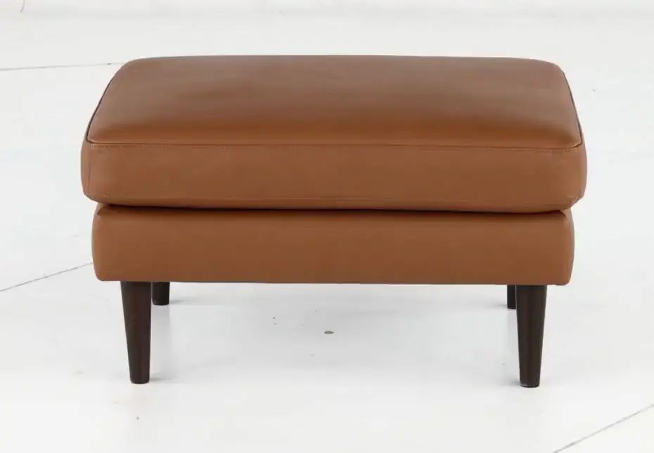 C092-010/AOD7 Destrezza Brown Leather Ottoman-5