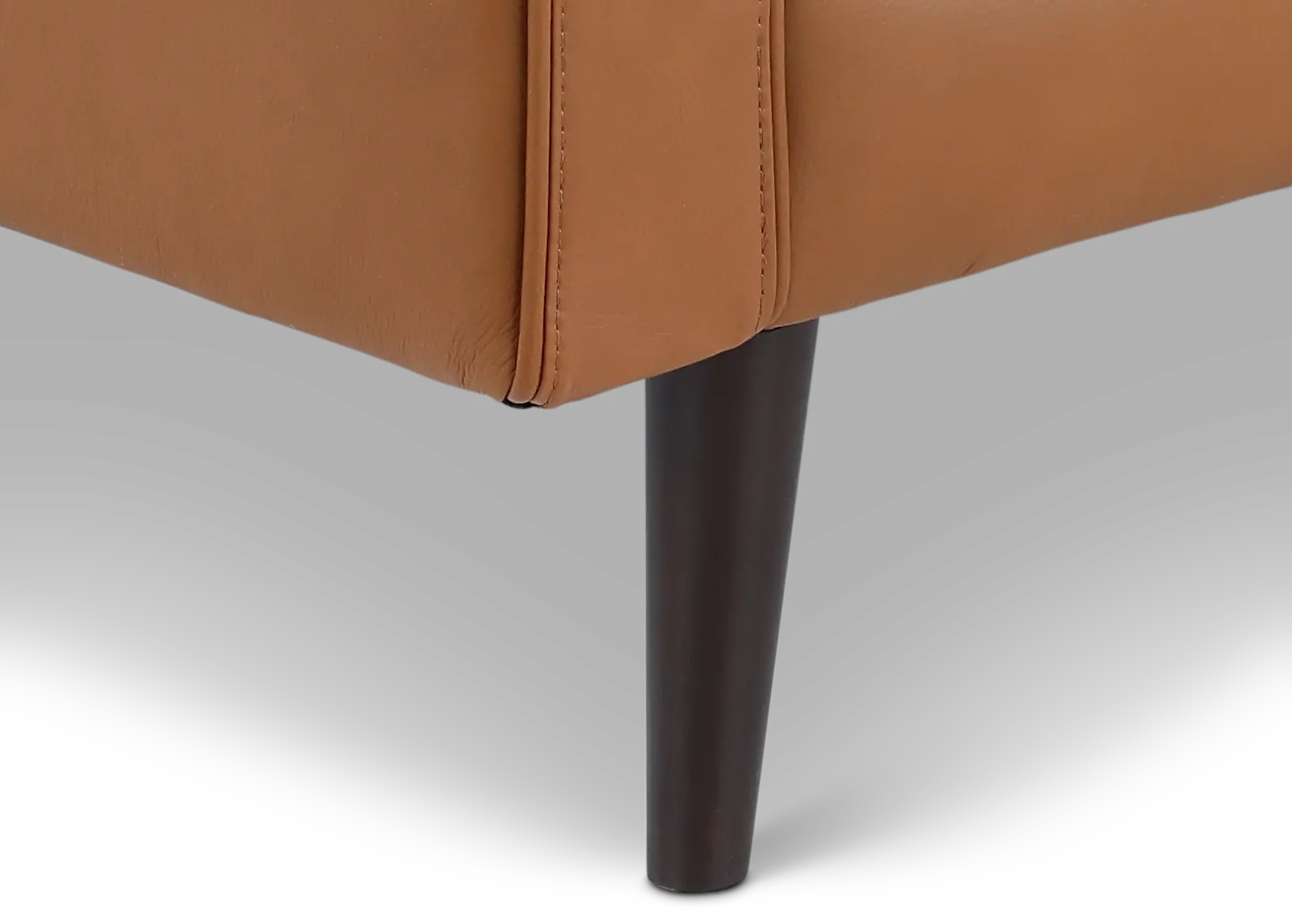 C092-010/AOD7 Destrezza Brown Leather Ottoman-6