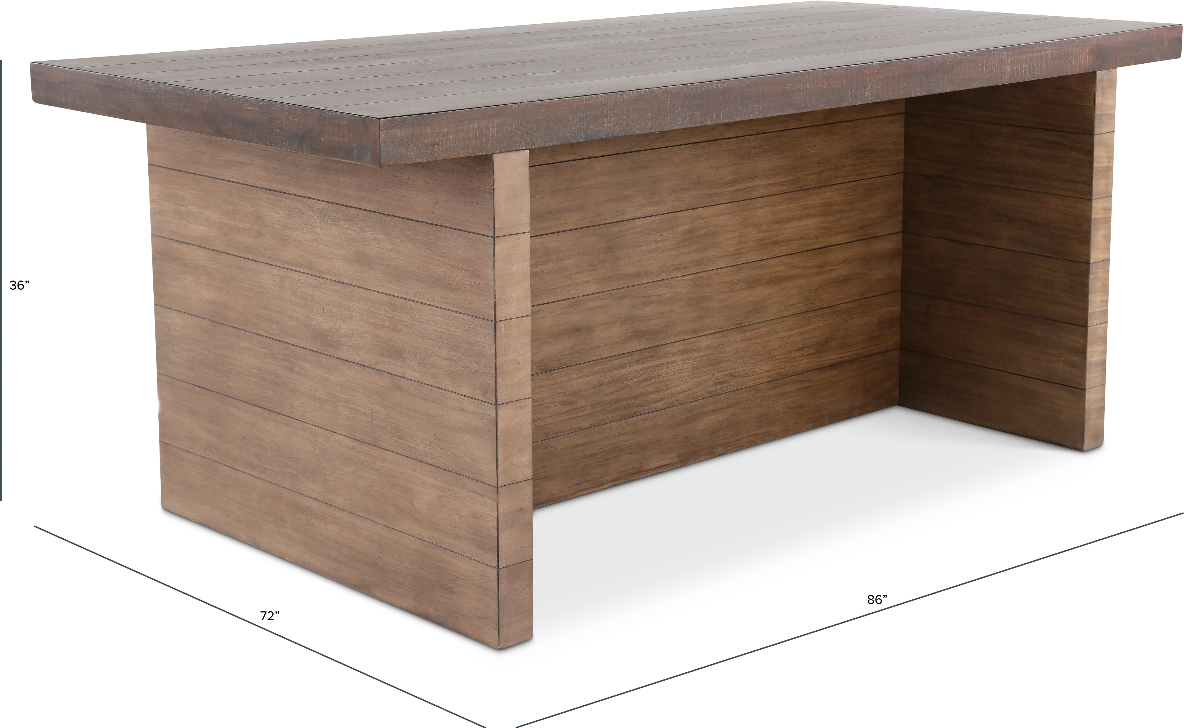 Boise Two-Tone Brown Counter Height Dining Table-3
