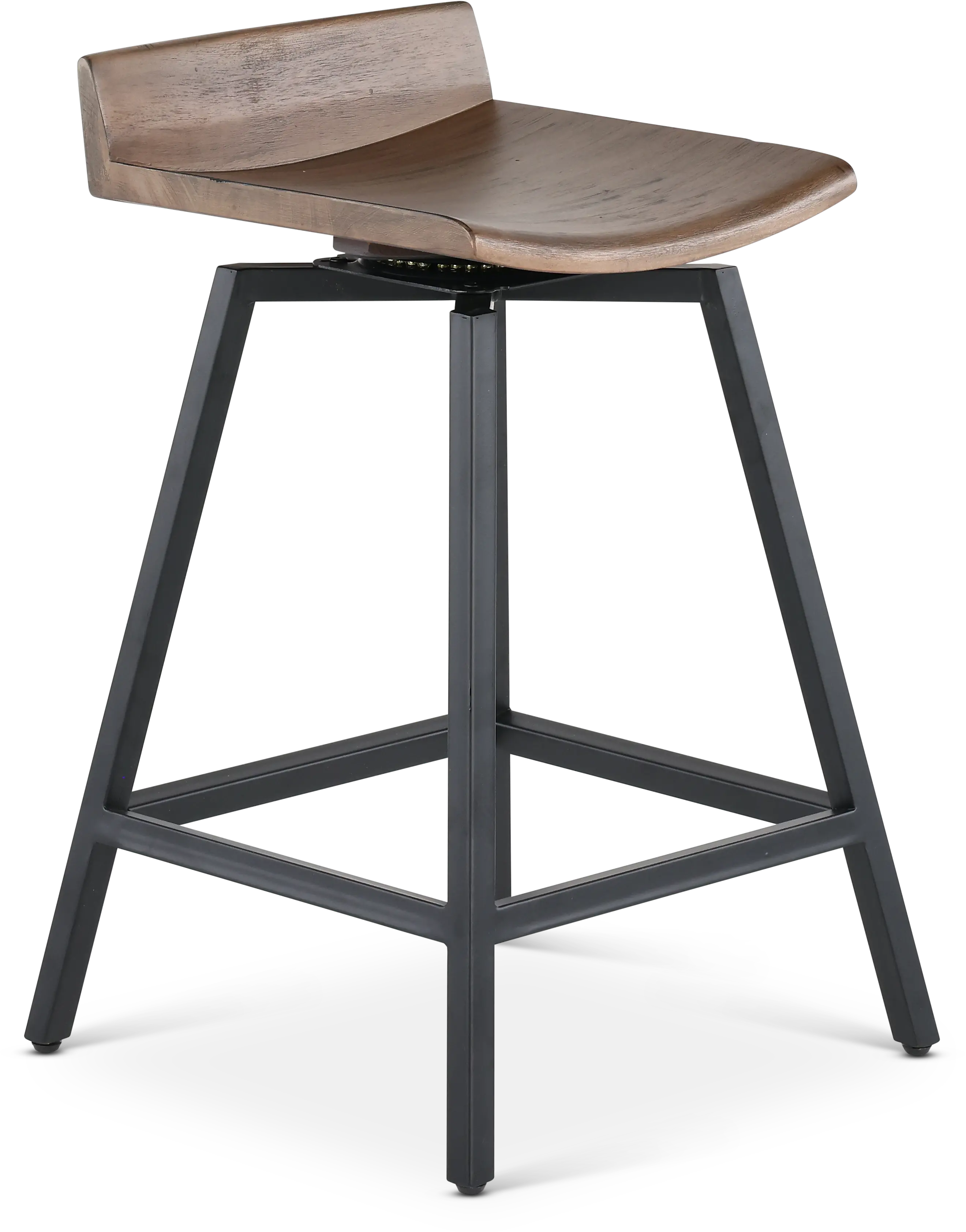 Nest Brown Swivel Counter Height Stool-1