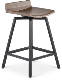 Nest Brown Swivel Counter Height Stool