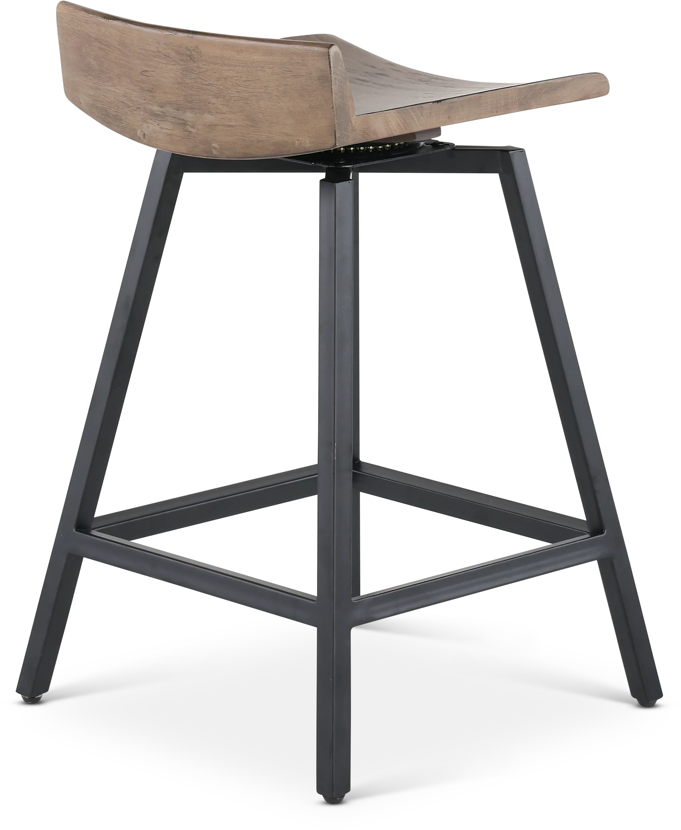 Nest Brown Swivel Counter Height Stool-7