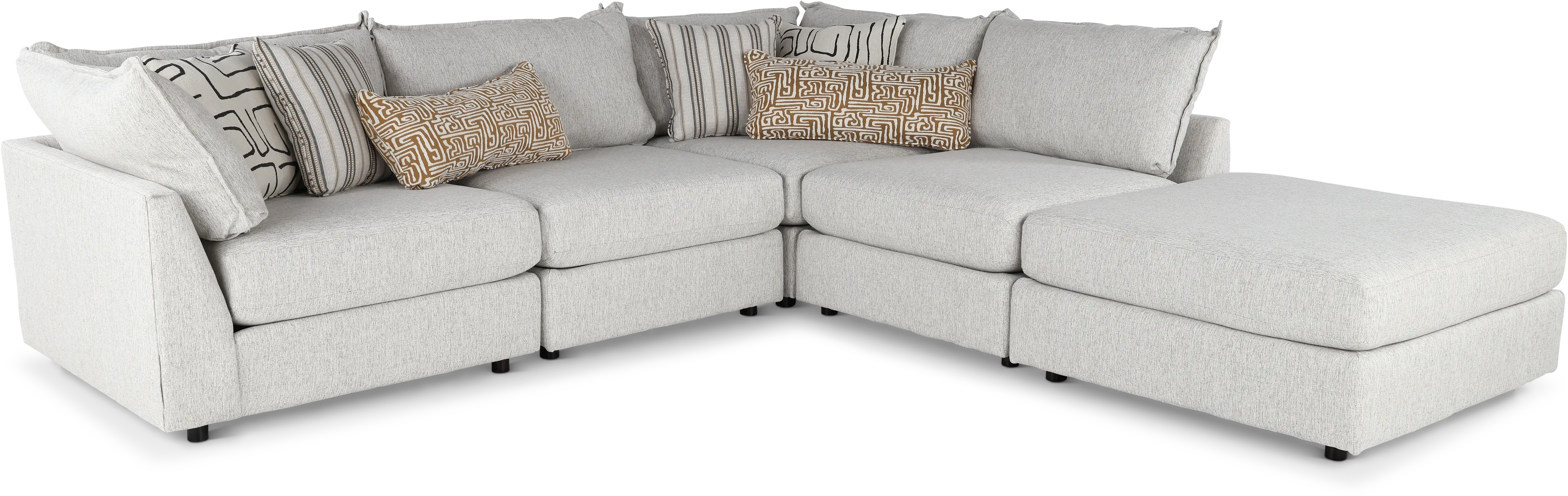 Durango Gray 5 Piece Sectional-1