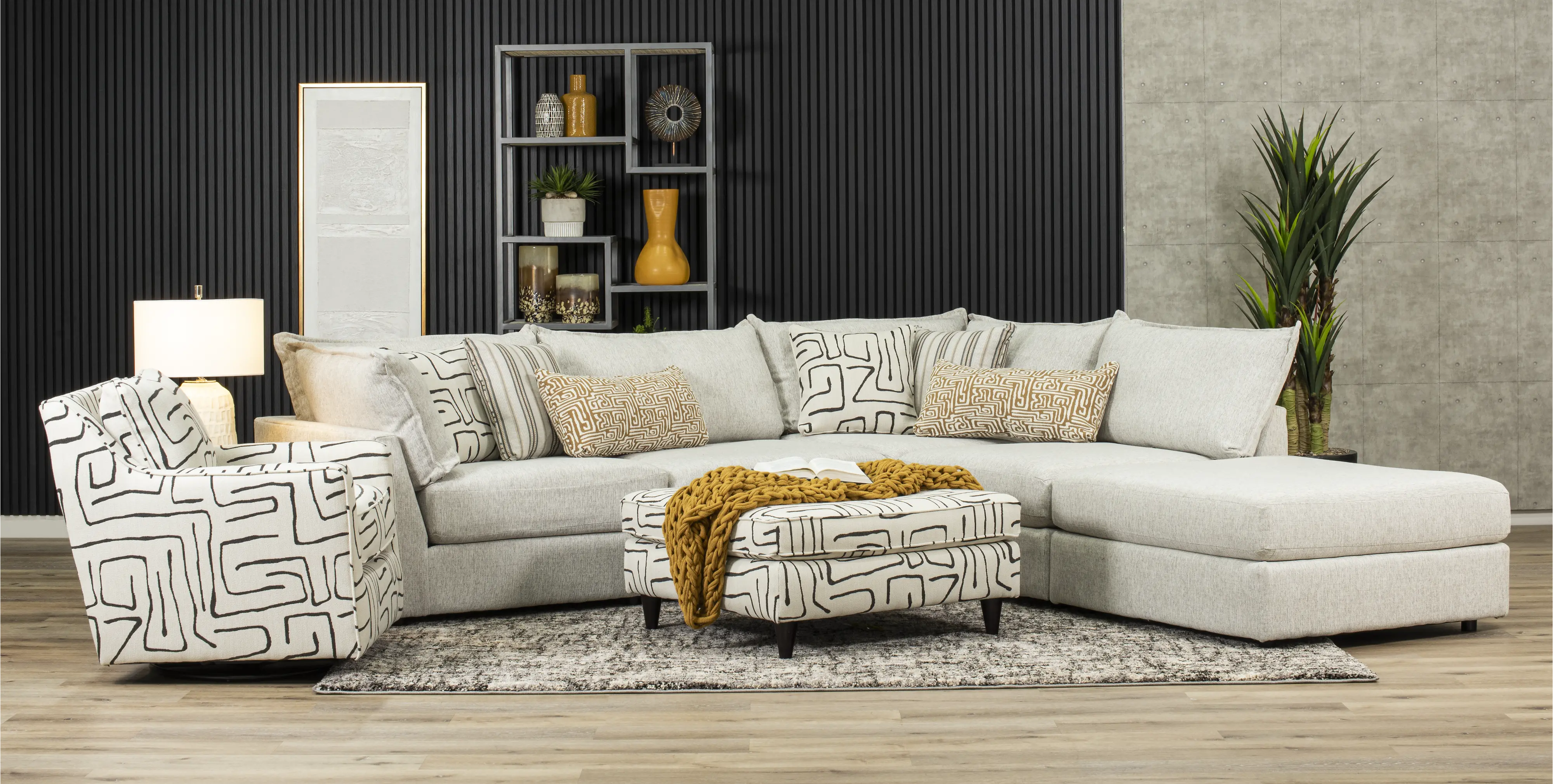 Durango Gray 5 Piece Sectional-2