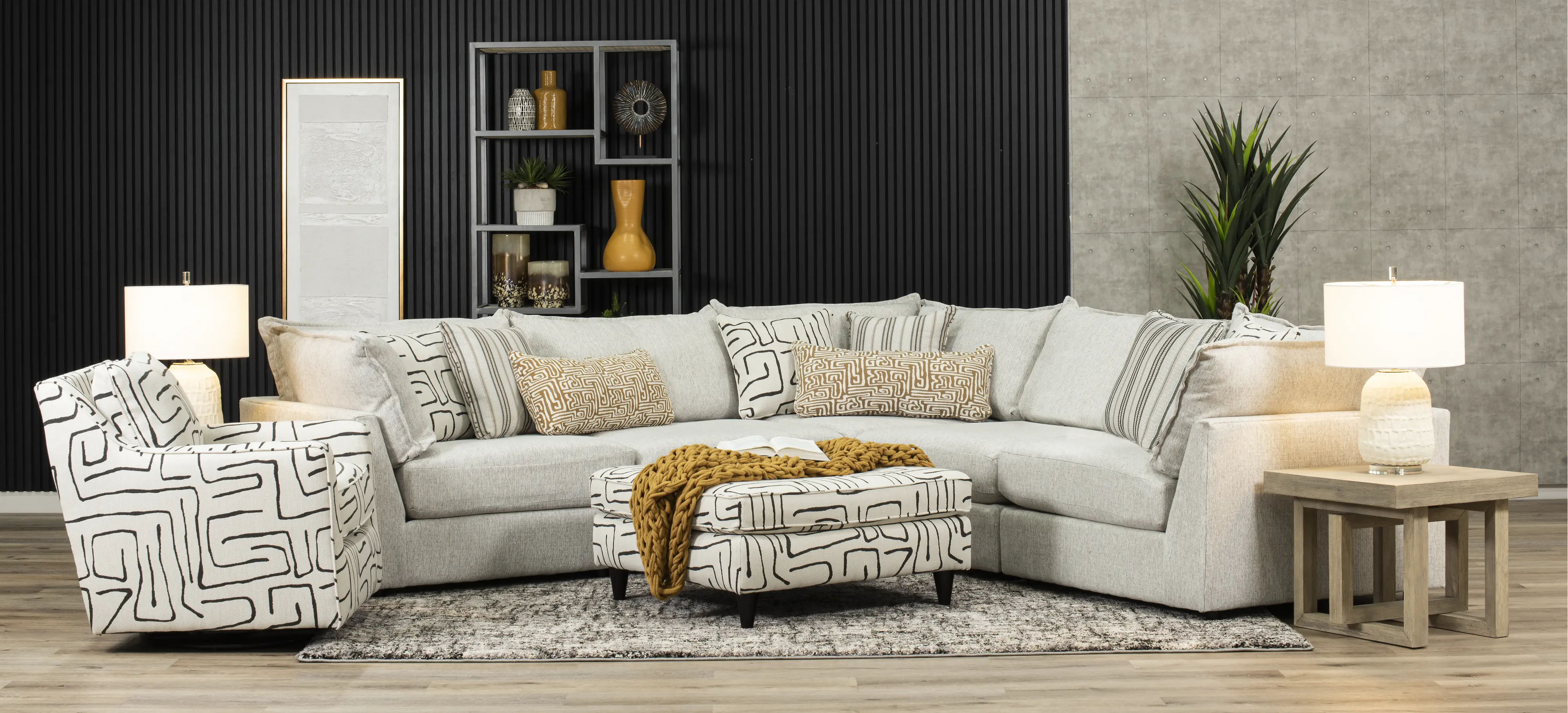 Durango Gray 5 Piece Sectional-2