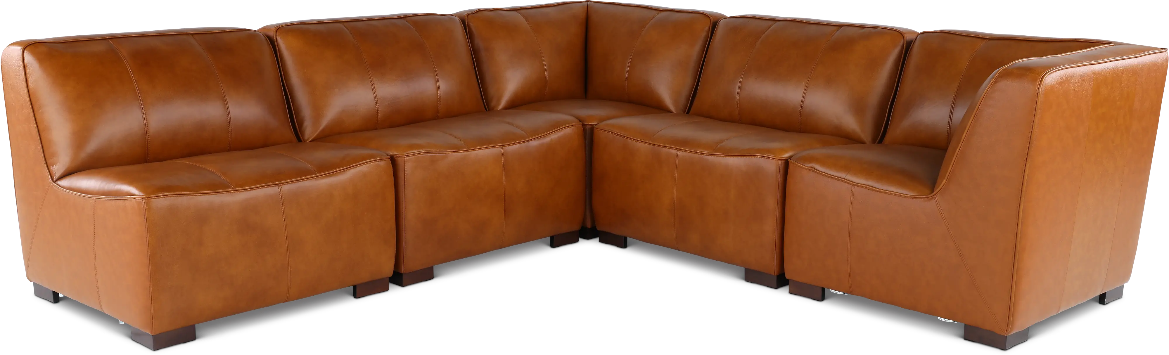 Denver Tobacco Brown 5 Piece Modular Sectional-1