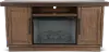 Boise Two-Tone Brown Fireplace Console