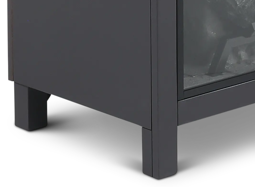 Chill Black Arch Fireplace Bookcase-8