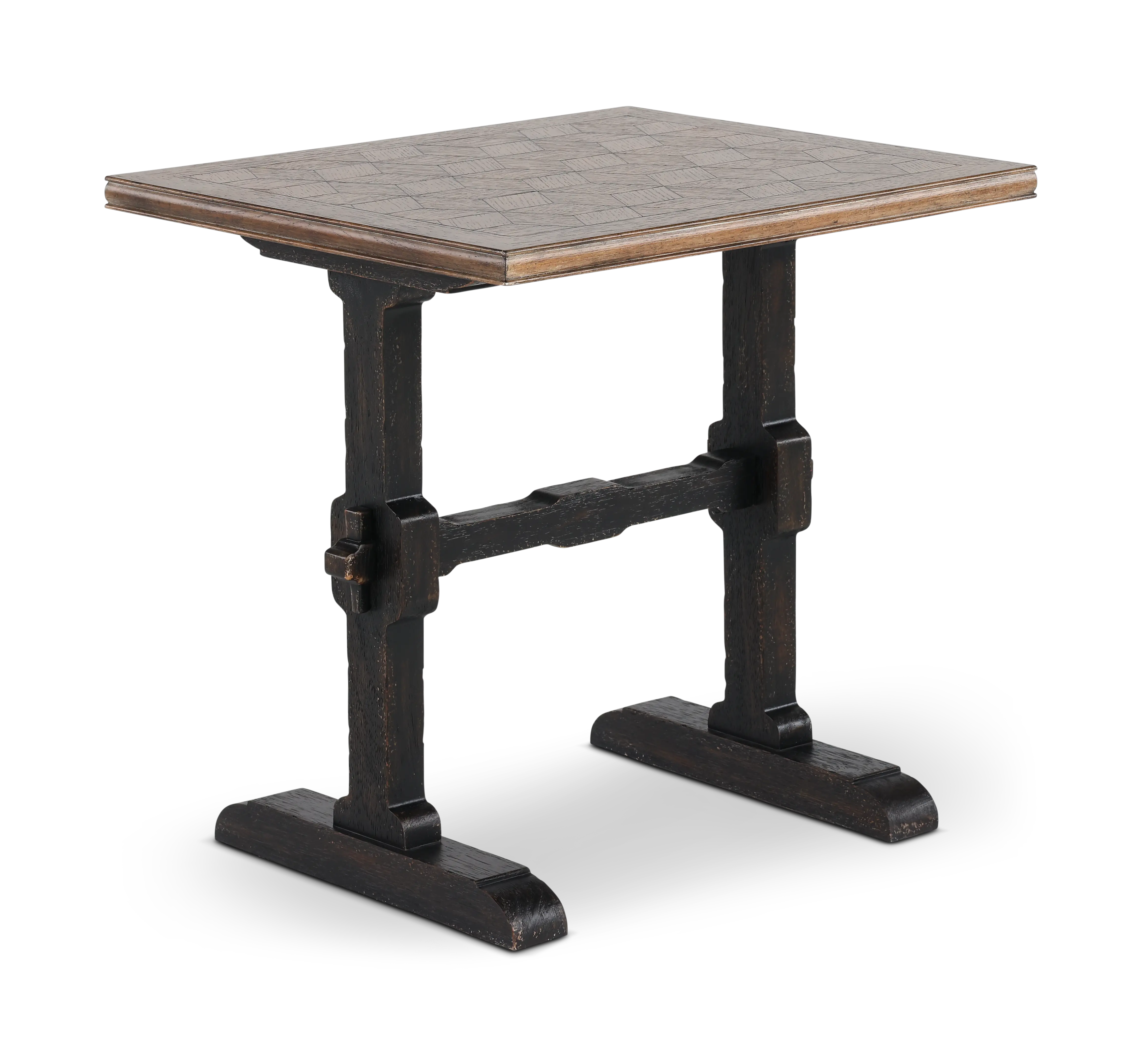 7050-80113-89 Americana Trestle Two-Tone End Table-1