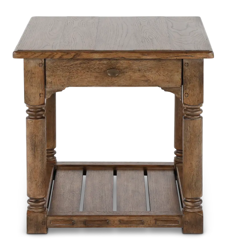 Americana Honey Brown End Table