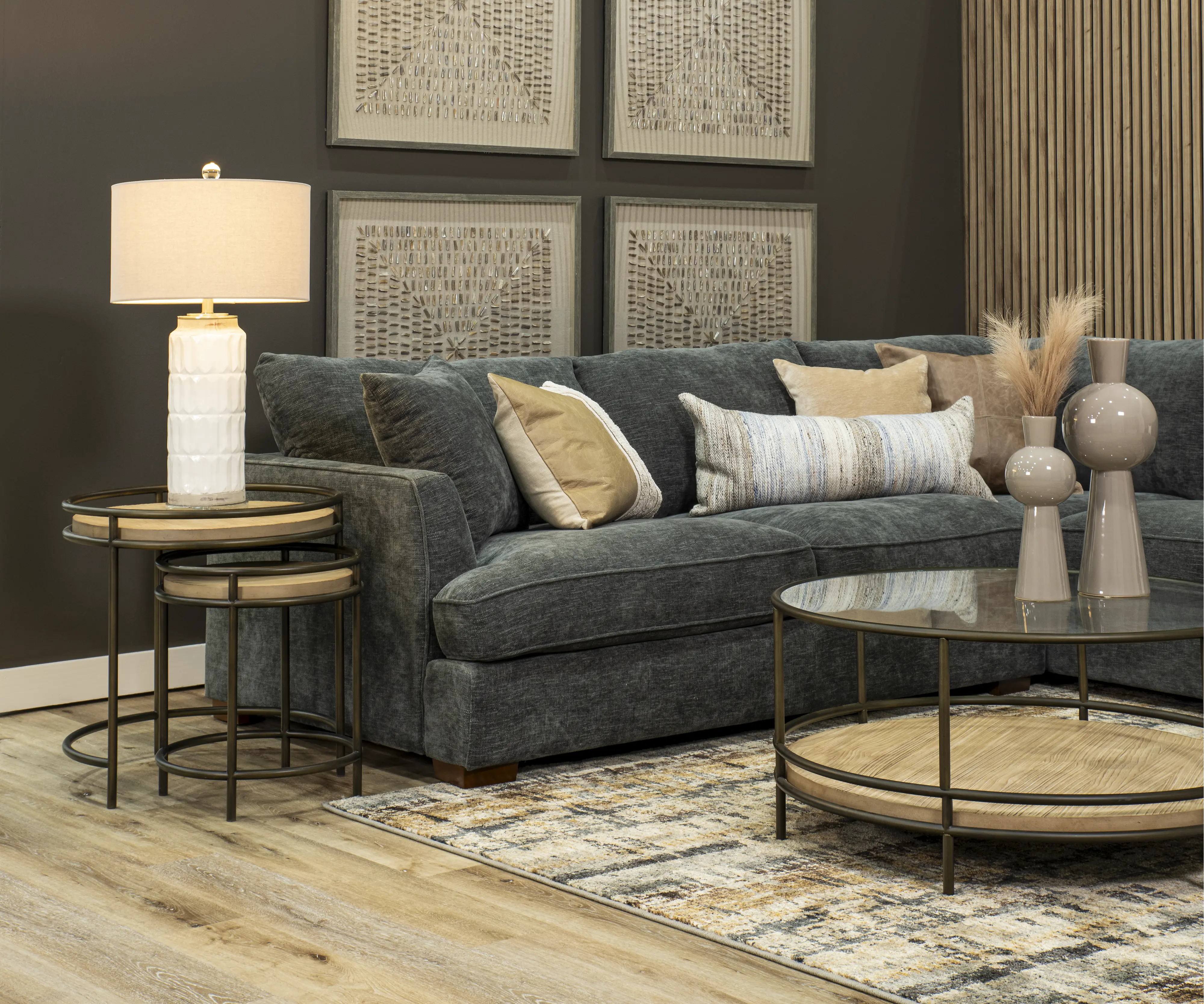 Creed Gray 3 Piece Sectional-6