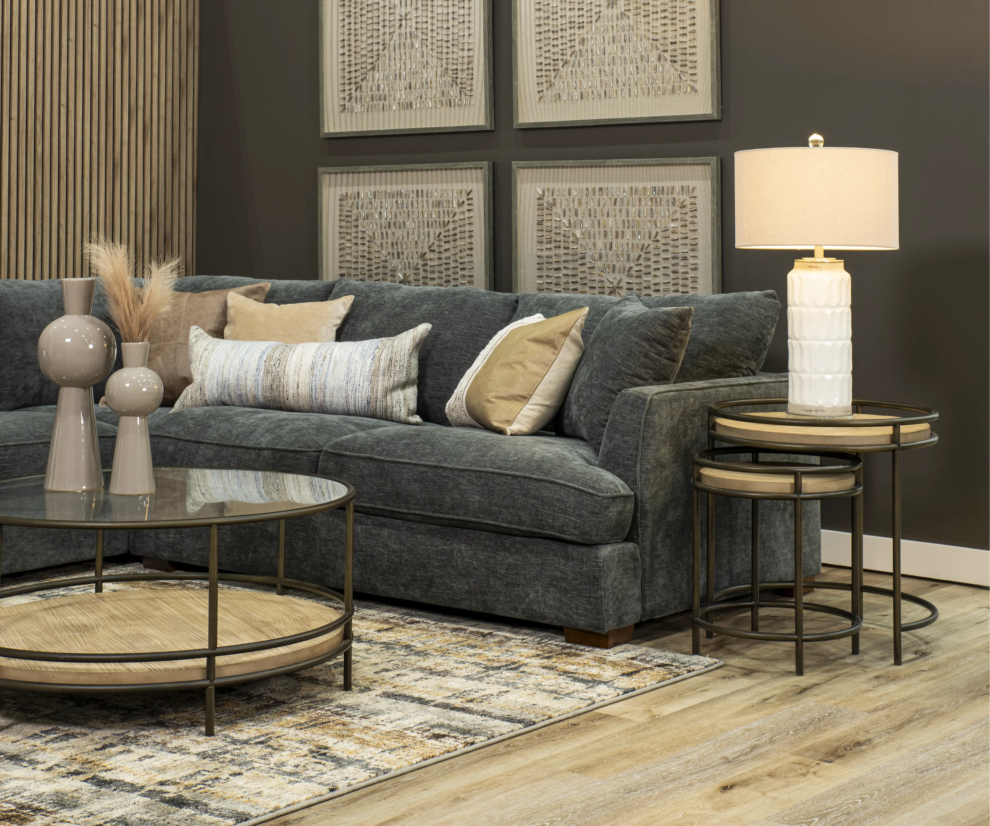 Creed Gray 3 Piece Sectional-6