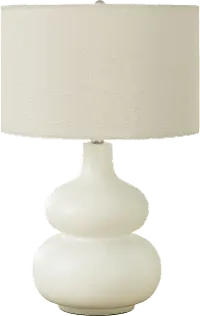 25 Inch Ivory Table Lamp