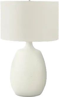 26 Inch Contemporary Ivory Table Lamp