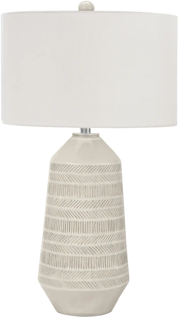 33 Inch Ivory and Cream Table Lamp-1