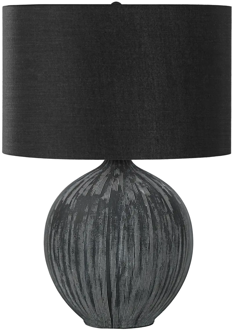 23 Inch Black Ceramic Contemporary Table Lamp