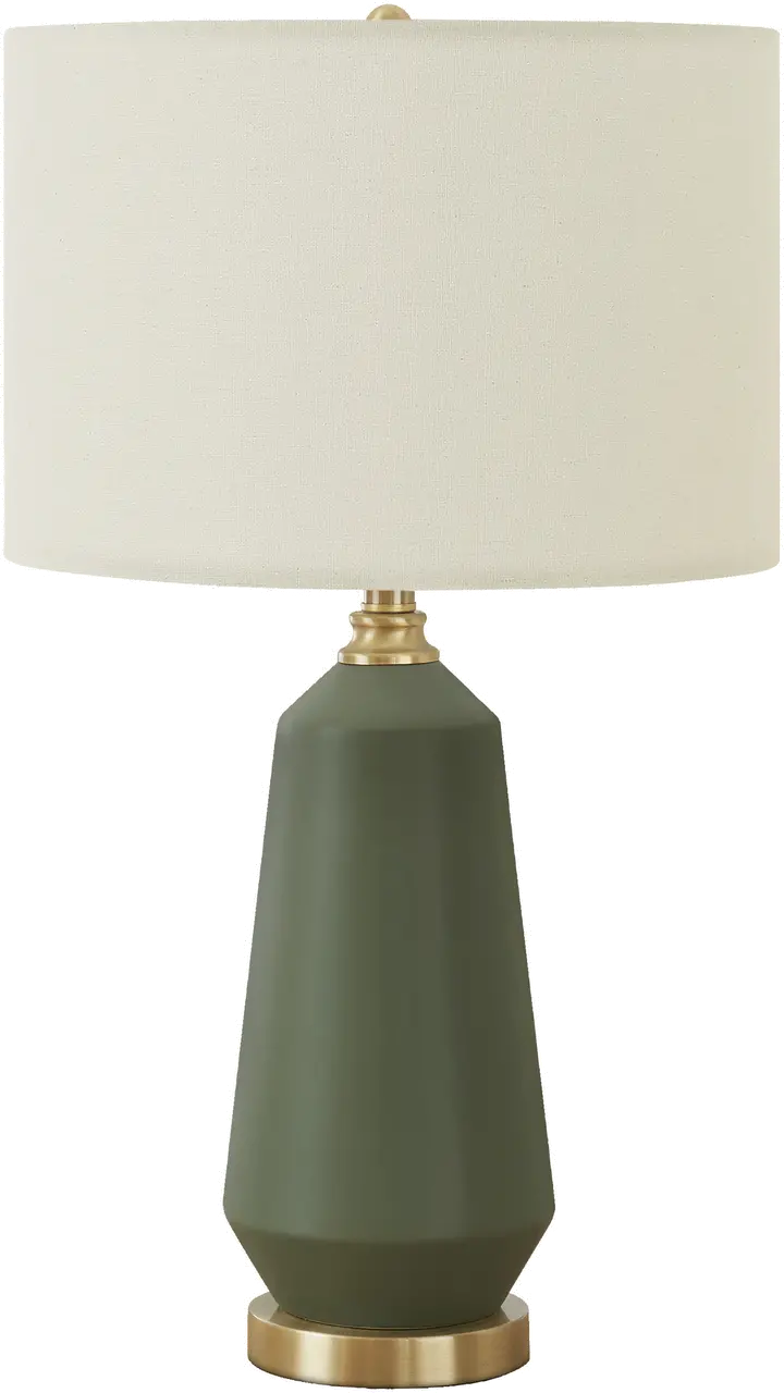26 Inch Green Ceramic Table Lamp-1