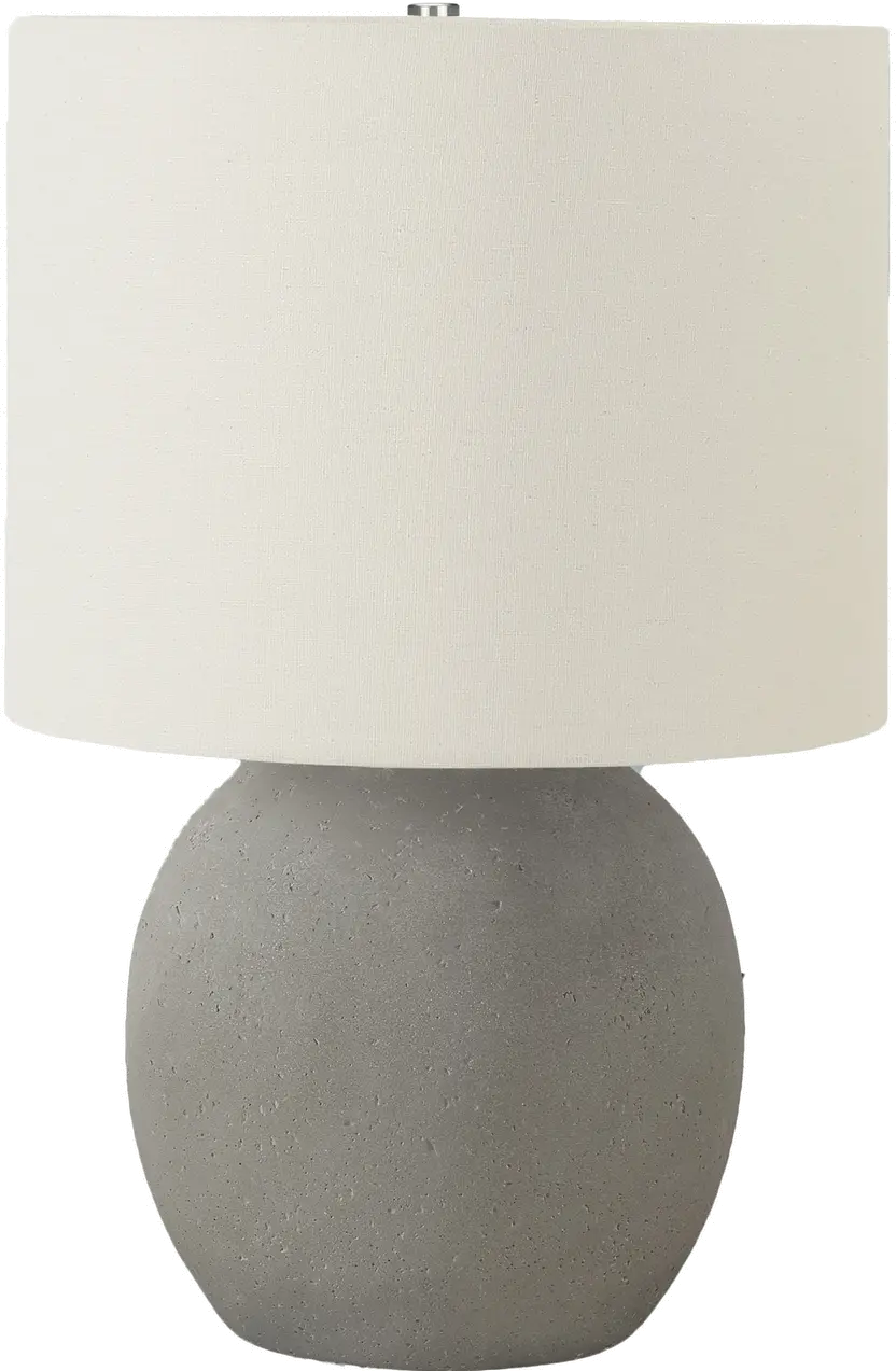 20 Inch Gray Concrete Table Lamp-1