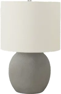 20 Inch Gray Concrete Table Lamp