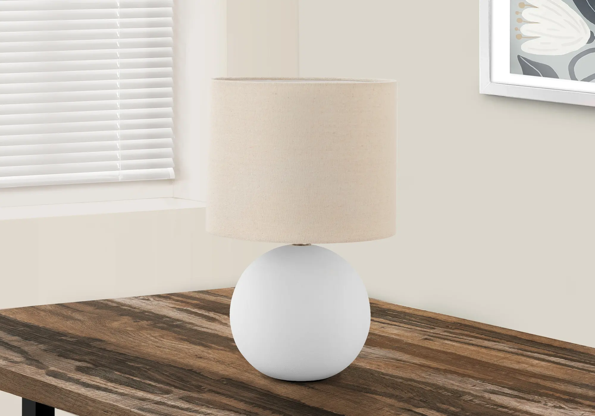 16 Inch Cream Contemporary Table Lamp-2