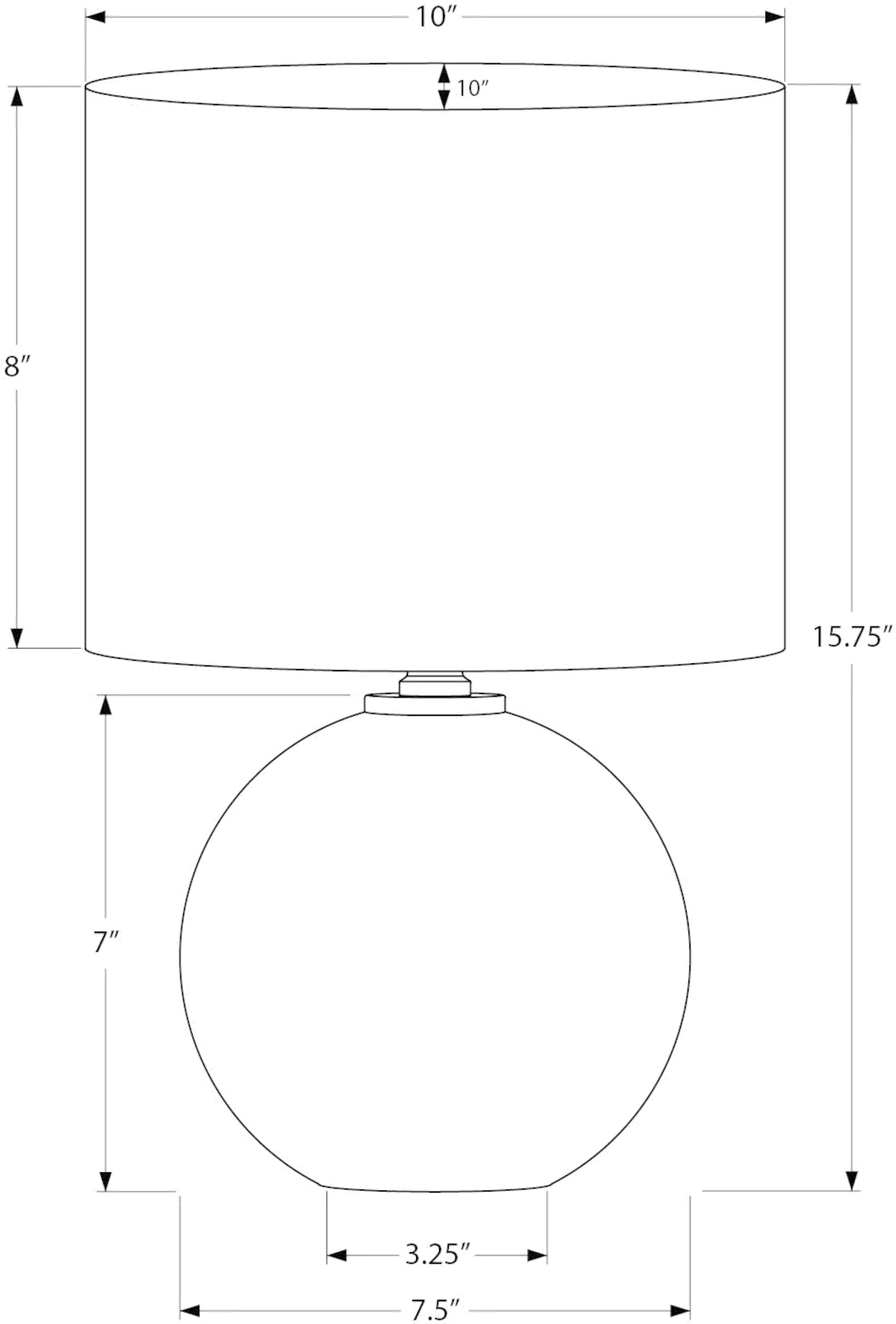 16 Inch Cream Contemporary Table Lamp-3