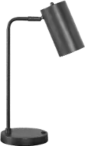 18 Inch Gray Metal Table Lamp