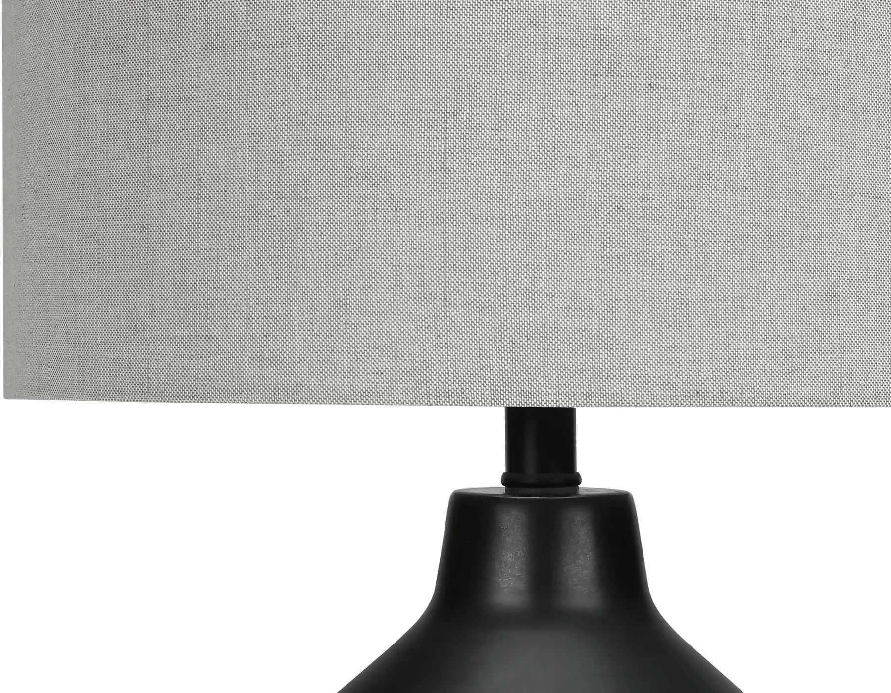 24 Inch Black Concrete Table Lamp-4