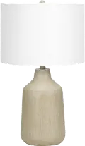 24 Inch Beige Concrete Table Lamp