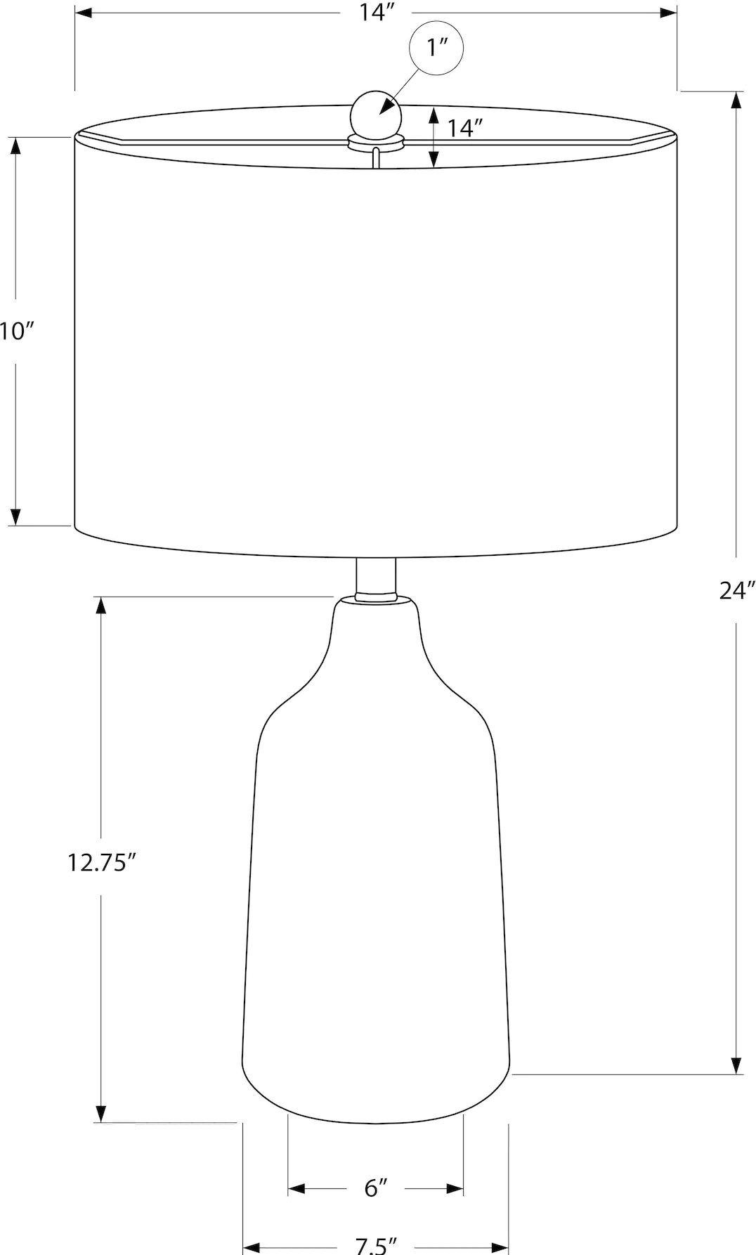 24 Inch Beige Concrete Table Lamp-3