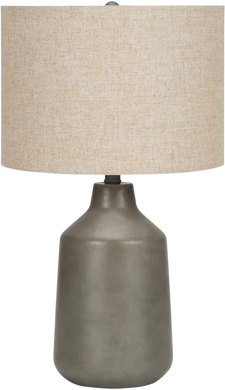 24 Inch Gray Concrete Table Lamp-1
