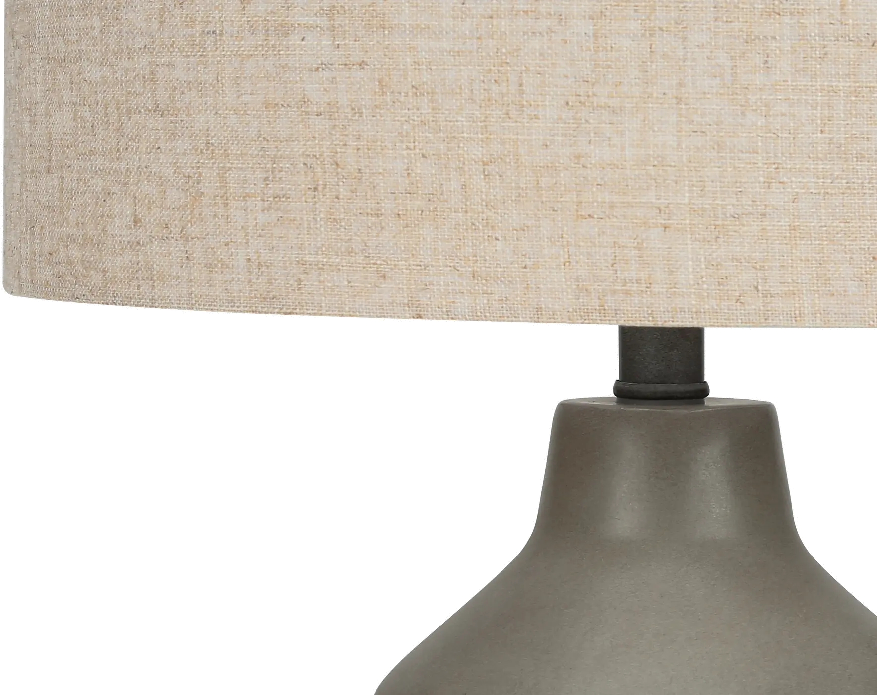 24 Inch Gray Concrete Table Lamp-4