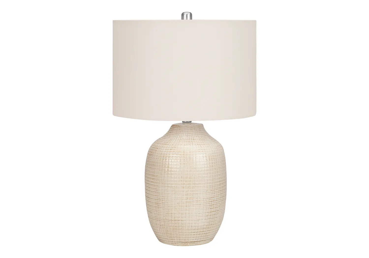 26 Inch Cream Ceramic Table Lamp-1