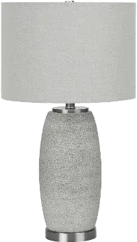 25 Inch Gray Table Lamp