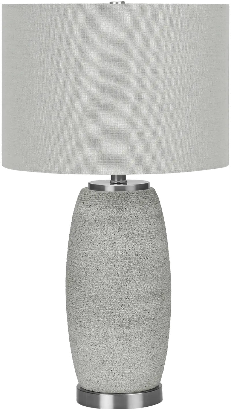 25 Inch Gray Table Lamp