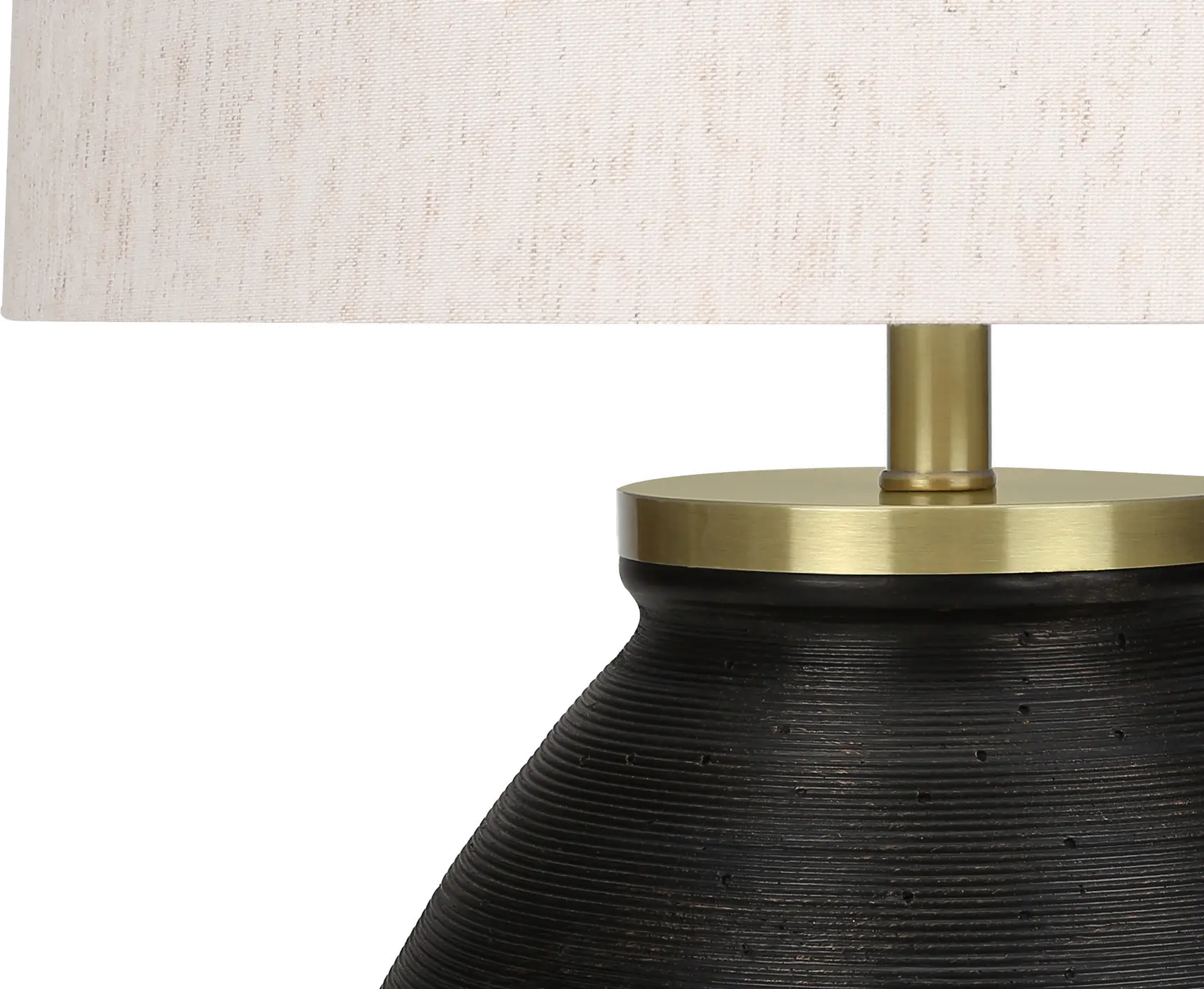 25 Inch Black Concrete Table Lamp-4