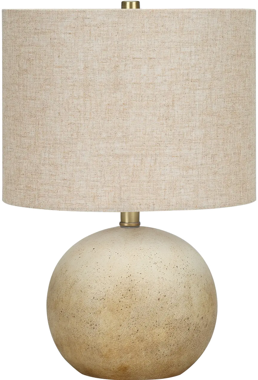 20 Inch Beige Concrete Table Lamp-1