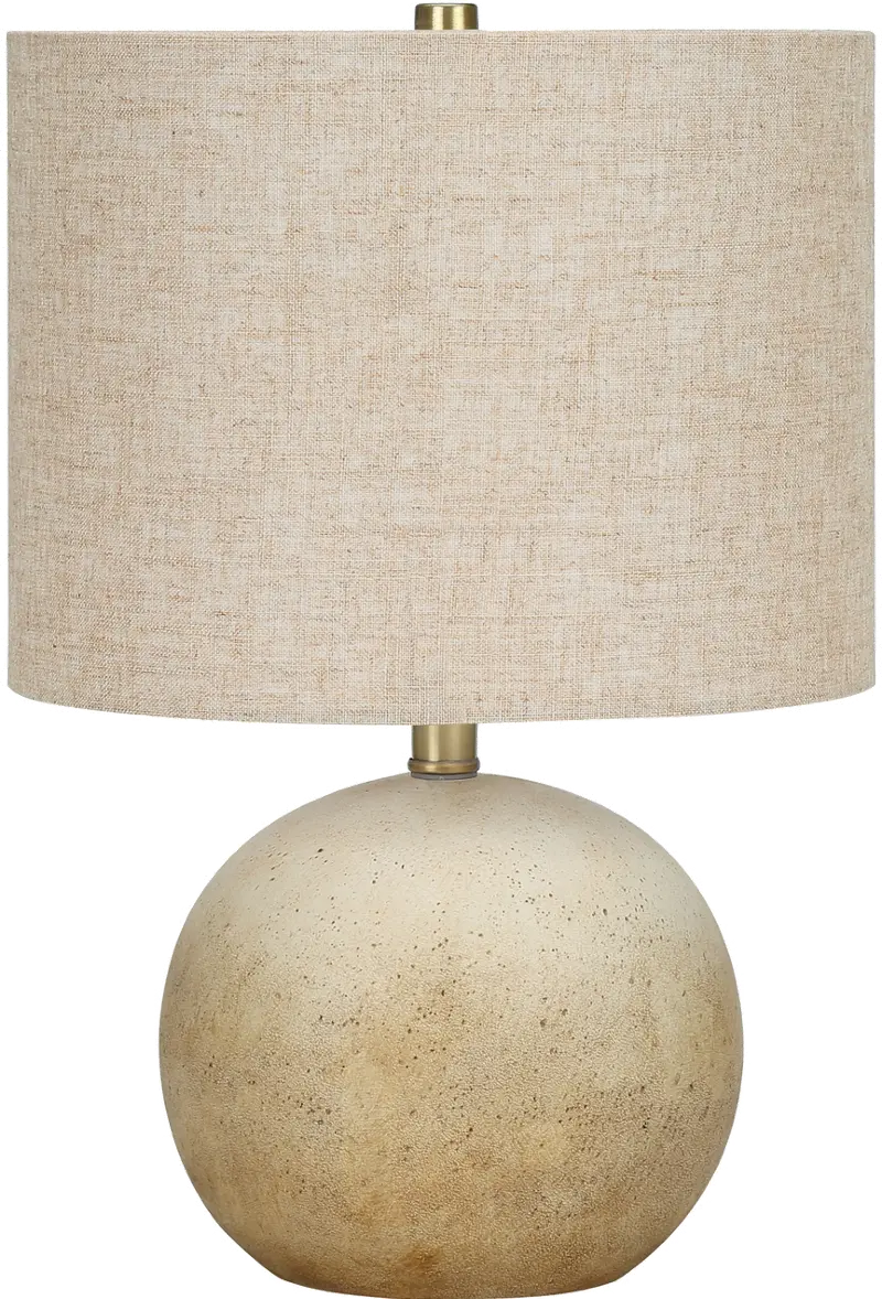 20 Inch Beige Concrete Table Lamp
