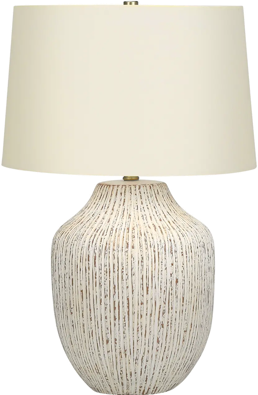 26 Inch Cream Ceramic Table Lamp-1