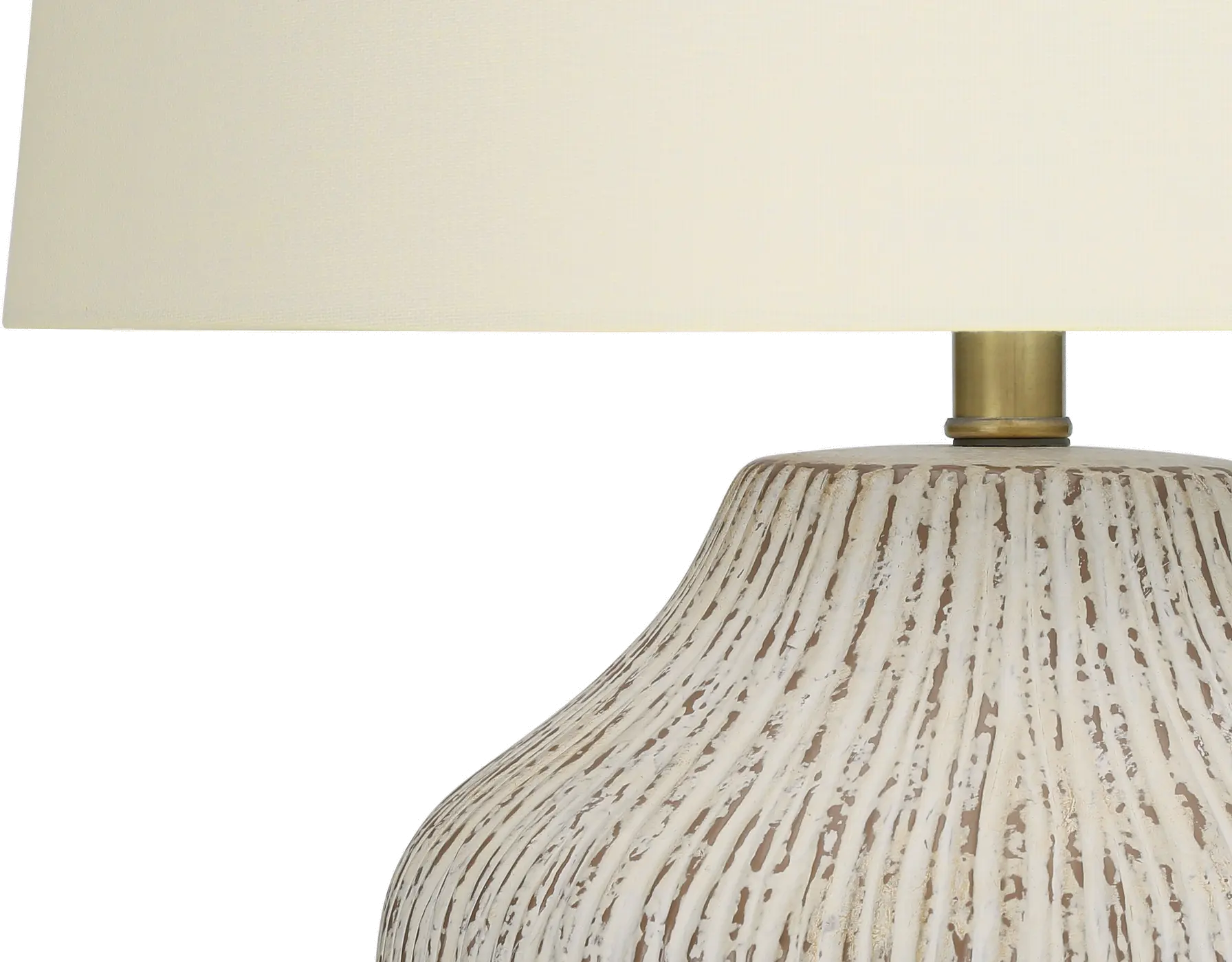 26 Inch Cream Ceramic Table Lamp-4