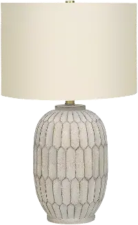 24 Inch Cream Resin Table Lamp