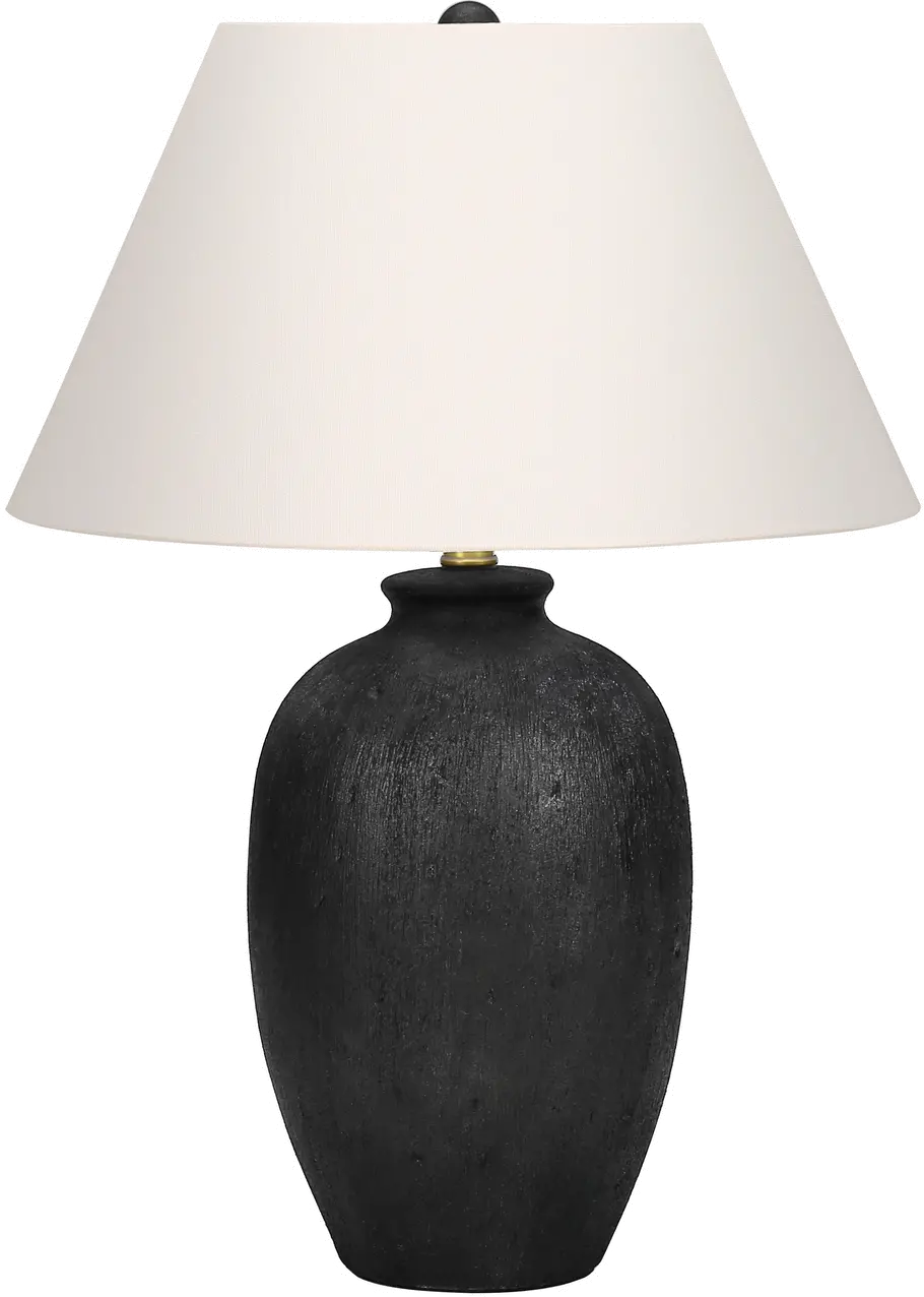 24 Inch Black Ceramic Table Lamp-1